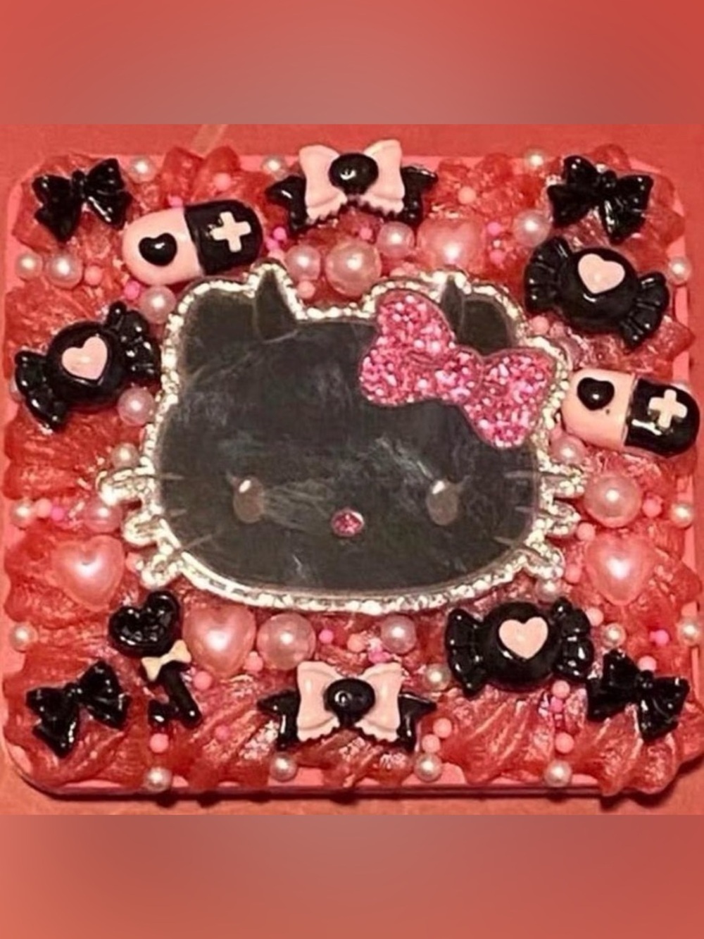 Sanrio Hello Kitty Kawaii Decoden Compact Mirror